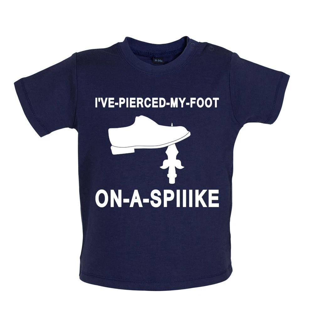

I ve Pierced My Foot On A Spike! - Baby Kids Boys Girls Unisex T-Shirt / Babygrow - Funny Partridge 130
