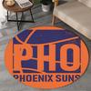 Phoenix Basketball Team Round Rug for Livingroom,Bedroom, Palyroom, Chair Rug, Area rug, Circle Carpet, Large Size Fan Christmas gift