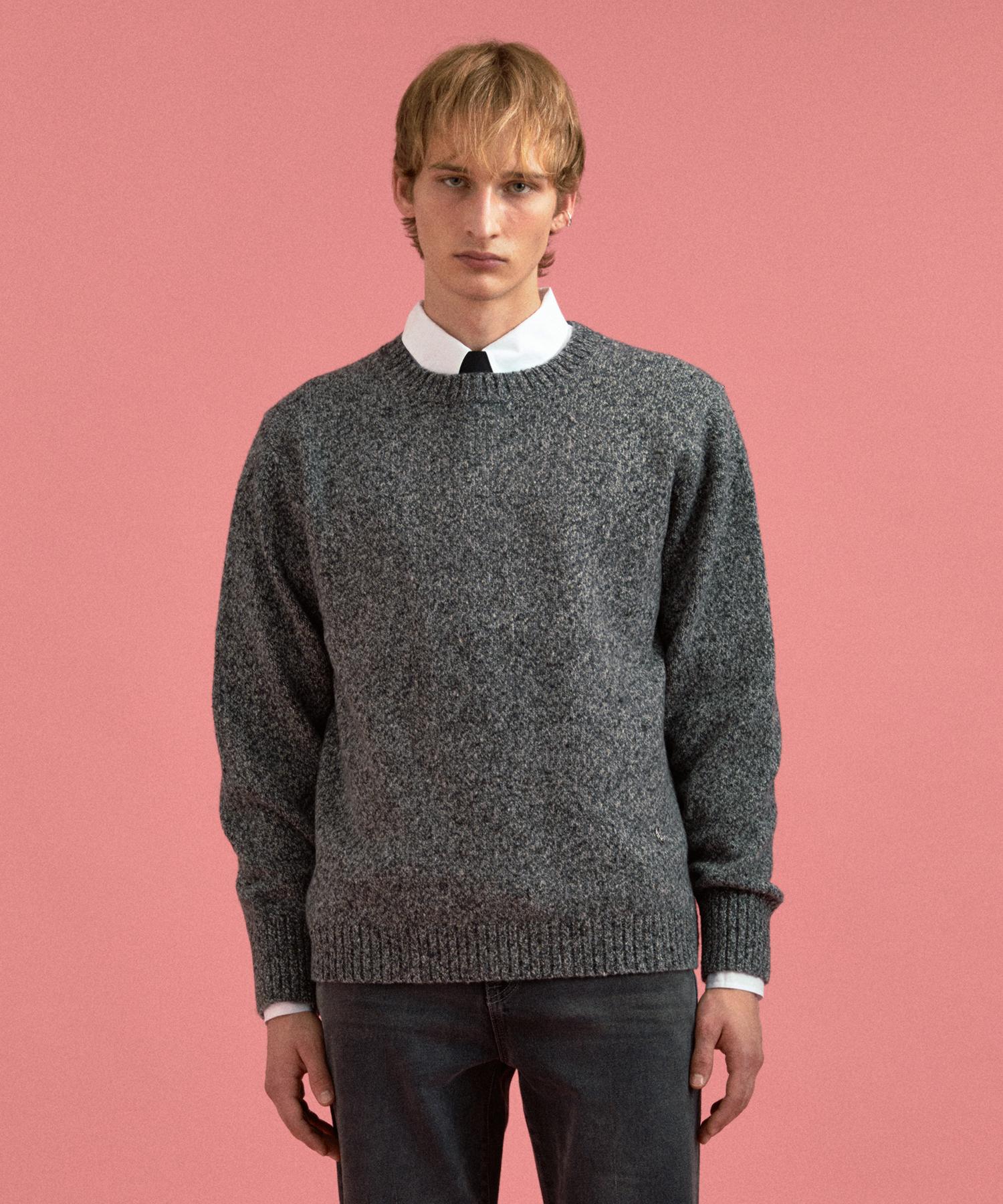 Plack Rws Wool Round Neck Knit Charcoal L/Free