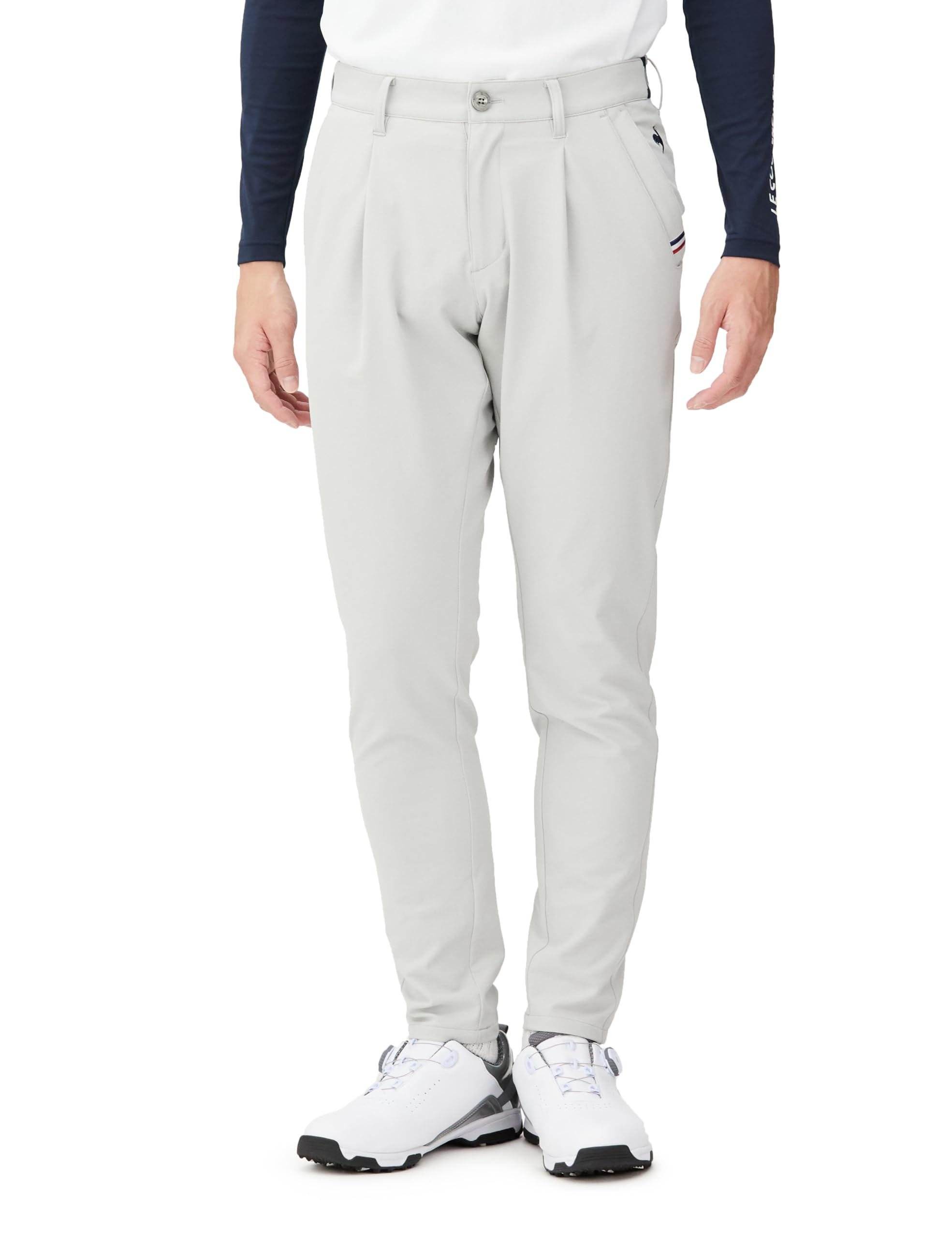 

Coq Sportif Jogger Slacks Pants Quarter Length Sporty Sweat Absorbent Quick Drying Stretch Comfy Pocket Golf QGMXJD02 GY00 [Le Golf] [Stretch Forcer]