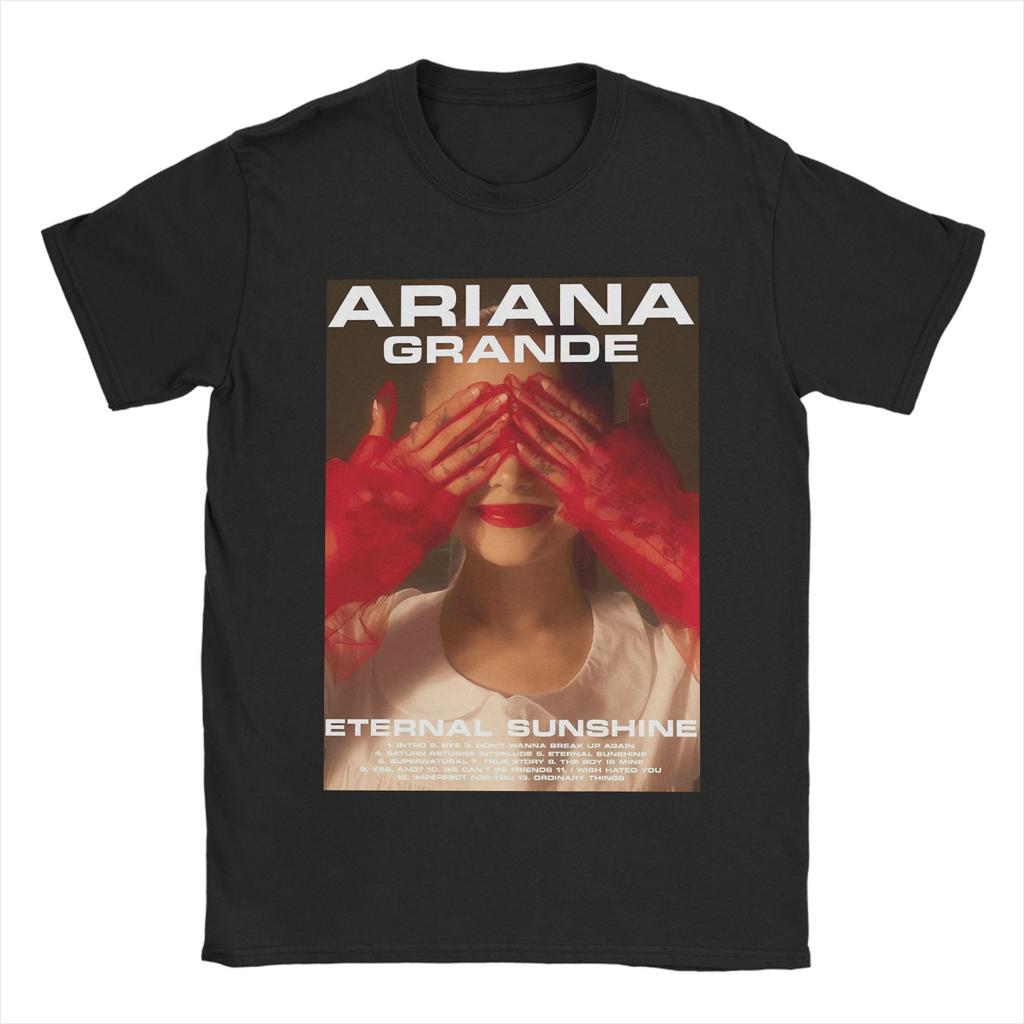 Ariana Grande Yes And Album T Shirt Adult American Singer Cotton T Shirts Summer Round Neck Trending Tees Oversized Tops
