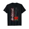 Sdtirol T Shirt with Eagle In Retro Look Vintage Washed Streetwear Top For Everyday Wear Graphic Designer Clothes Stretched