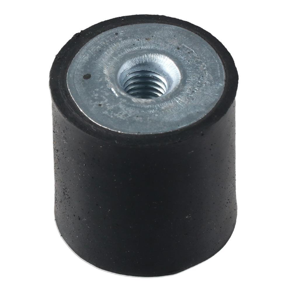 4Pcs Useful Round Rubber Mounts Black Female Vibration Isolator Shock Absorber Garage Motor, Car Boat