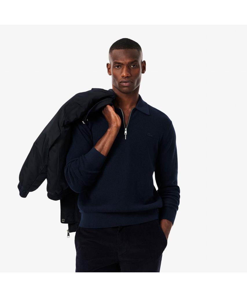 LACOSTE Men'S Wool Cotton Half-Zip Collared Sweater Ah5187-55N 166