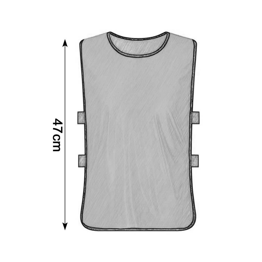 Sports Training Vest for Kids Player Comfortable Polyester Training Practice Vest for Soccer Basketball Yellow S