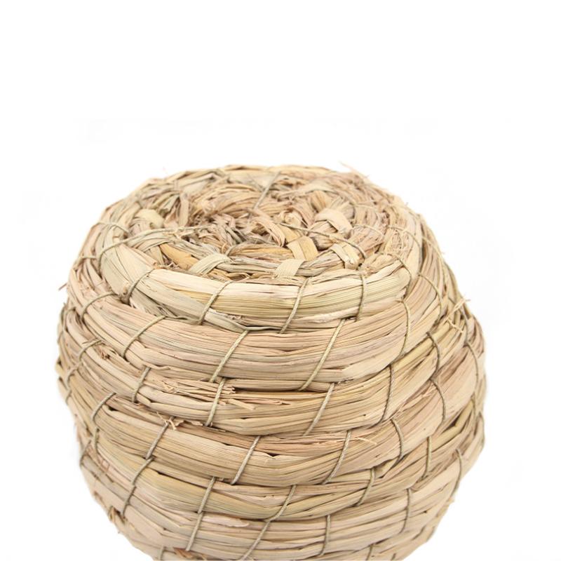 Handmade Weaving Parrot Bird Nest with Grass Nest Bird Nest Grass Weaving Nest Xuan Feng Peony Warm Egg Laying Nest