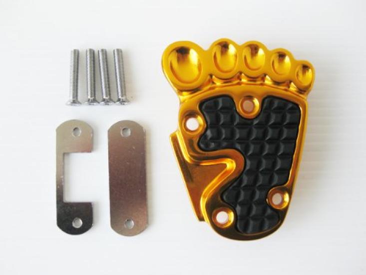 Universal Pedal Foot-Shaped Cover, Gold, 16-4701G
