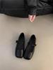 French square toe pumps single shoes women's shoes 2025 new summer fairy style flat Mary Jane shoes gentle wind