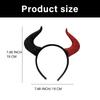 Fashion Devil Horns Headband,Devil Costume for Women Girls,Halloween Fancy Dress Cosplay Hairband