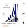 Classic Stripes Navy Blue And White Beach Towel Soft Microfiber Quick Dry Absorbent Quick Towels For Yoga