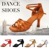 Women Girls Latin Dance Shoes Salsa Tango Ballroom Performance Shoes 7CM