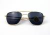 Aviator Polarized Classic Sunglasses with Anti-fall Tempered Glass and Inner Blue Film