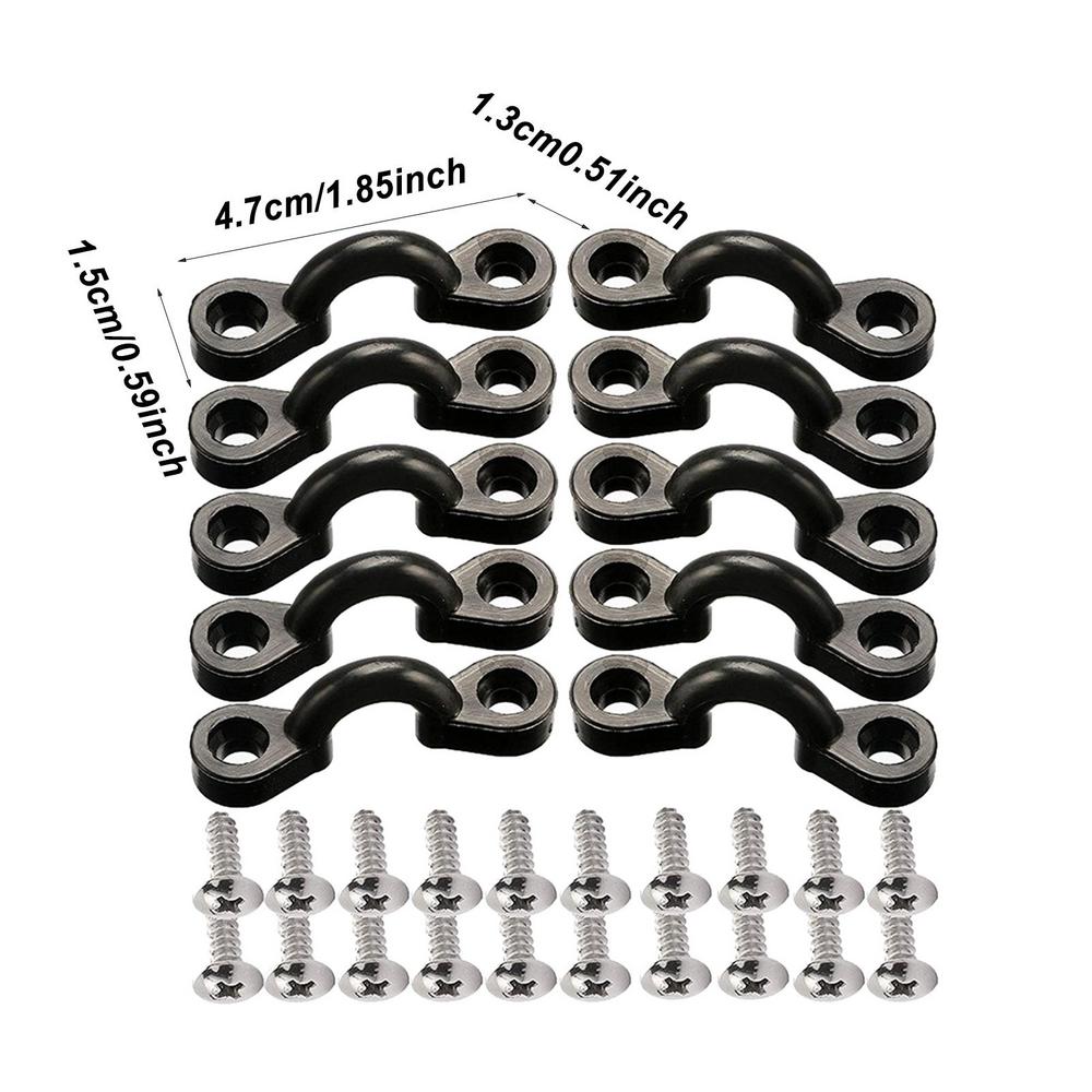 

Kayak Deck Rigging Kit Heavy Duty Fastening C Shape Buckle Kayak Hardware With Screws Quick Release Kayak Eyelets Replacement
