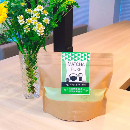 Pure Partner MATCHA PURE (Matcha Pure) Soy Protein, No Artificial Sweeteners, 500g Protein Powder, Made In Japan, Includes Manufacturer's Original Sha