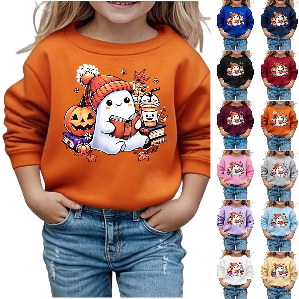 Boys Girls Child Fashion Daily Versatile Casual Crewneck Sweatshirts Daily Long Sleeve Patchwork Top Sweatshirts