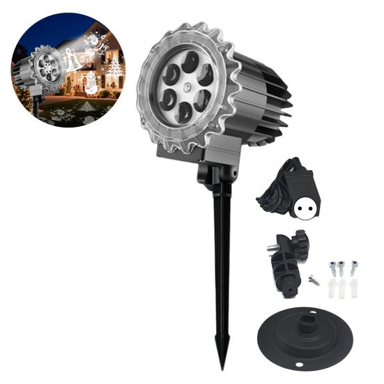 Halloween Projector Light Rotating Snow Falling Projector Lamp Weather Resistant Easy to Install Indoor Outdoor Holiday Party Projector