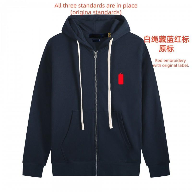 Mens Lightweight Hooded Cotton Sweatshirt Zip-Up Pullover Casual Sportswear Loose Fit