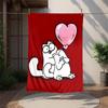 Simon'S Cat Flannel Blanket Soft Warm All-Season Throw, Design for Camping, Car Travel, Hiking Sofa, Bed, Office Perfect Gift for Parties