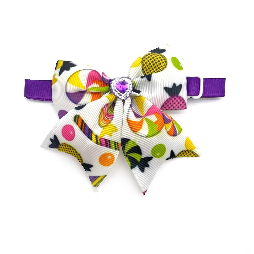 50/100pcs Halloween Pet Dog Bow Ties Adjustable Pumpkin Necktie Puppy Dog Cat Grooming Product Halloween Dog Cat Decoration Bows