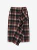 LUVM Checked Wrap Wool Skirt_Red