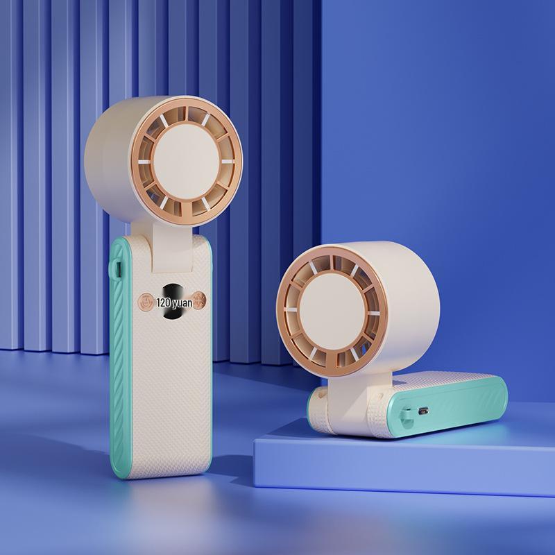 2026 High-Speed Handheld USB Mini Fan - Portable, Foldable, Ice Pack Cool with Semiconductor Technology for Outdoor Use Standard Model
