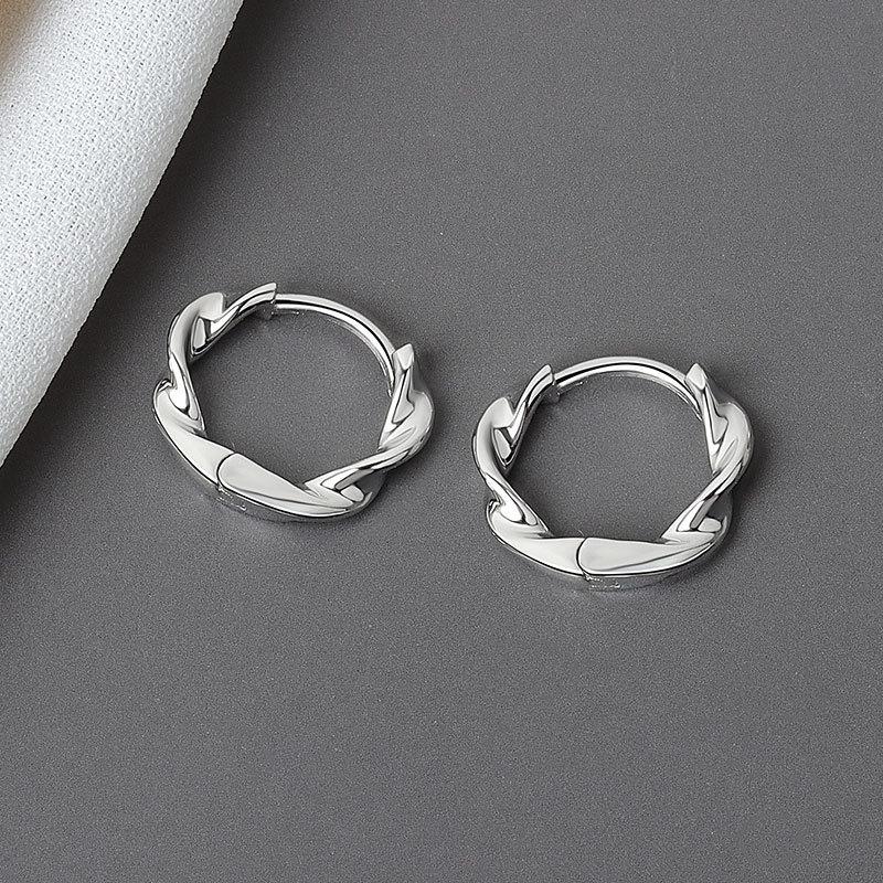 Koreanische Neue Einfache Temperament Kreis Perlen Ohrringe Mode Kleine Vielseitige Ohrringe Damen Schmuck Hochzeitsparty Geschenk gray