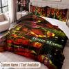 Custom Name Text 3Pcs Bedding Set Teenage Mutant Ninja Turtles Duvet Cover And Two Pillowcases
