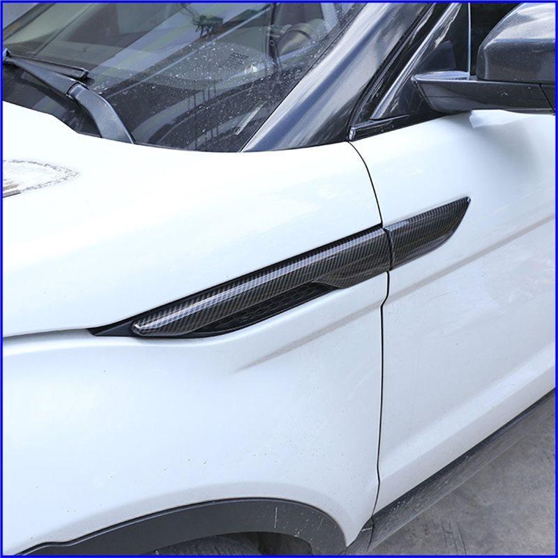 Air Wing Vent Cover Trim For Car Side Fender For Land Rover Range Rover EVOQUE 2012-2018 Carbon Fibre