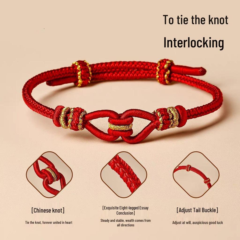 Couple's Concentric Knot Hand Rope - Qixi Valentine's Day Love Gift