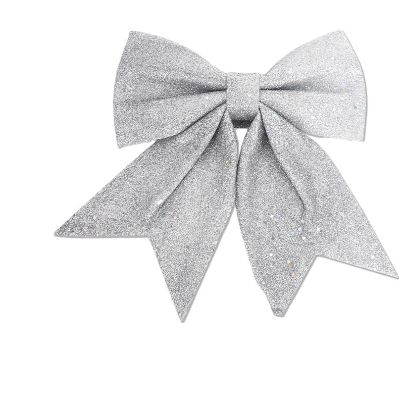 Christmas Tree Bowknot Decoration for Home Party Bows Ornament DIY Accessories