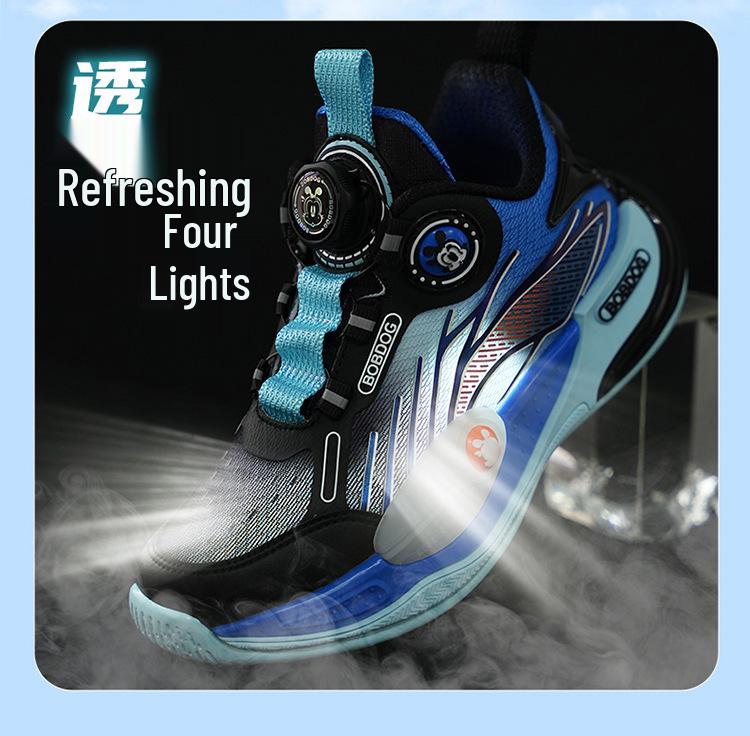 Bobodou Boys' Mesh Sports Basketball Shoes - 2025 Spring/Autumn Collection