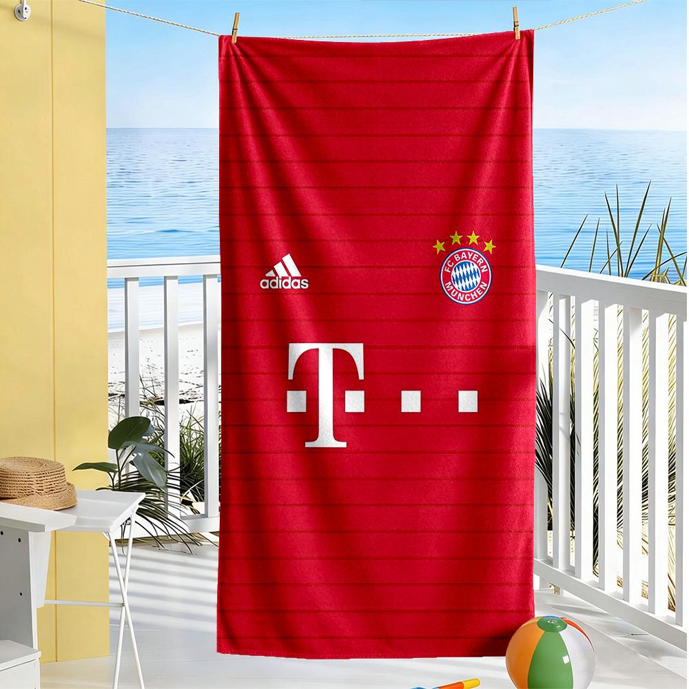Bayern Munich Beach Towel Super Soft Microfiber Quickdry Fabric Comfortable Lightweight