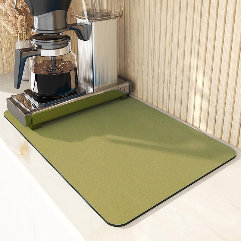 Solid Color Drying Mat Non-Slip Absorbent Mat Tableware Kitchen Counter Drain Mats Placemats For Table 30*40cm