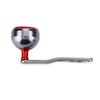 1Pc Durable Metal Handle Part Accessory for Abu Round Baitcast Fishing Reel(Red)