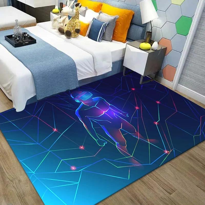 Abstract Sci-fi Characters Printed Floor Mats Front Door Decoration Home Living Room Floor Mats