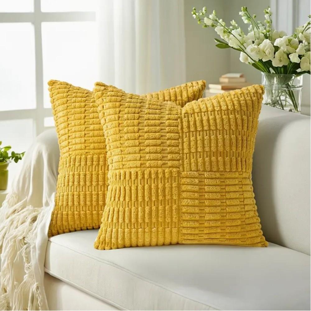 Super Soft Corduroy Pillow Cover Textured Wear Resistant Throw Pillow Covers Thickened Skin-friendly Pillowslip Home Decor