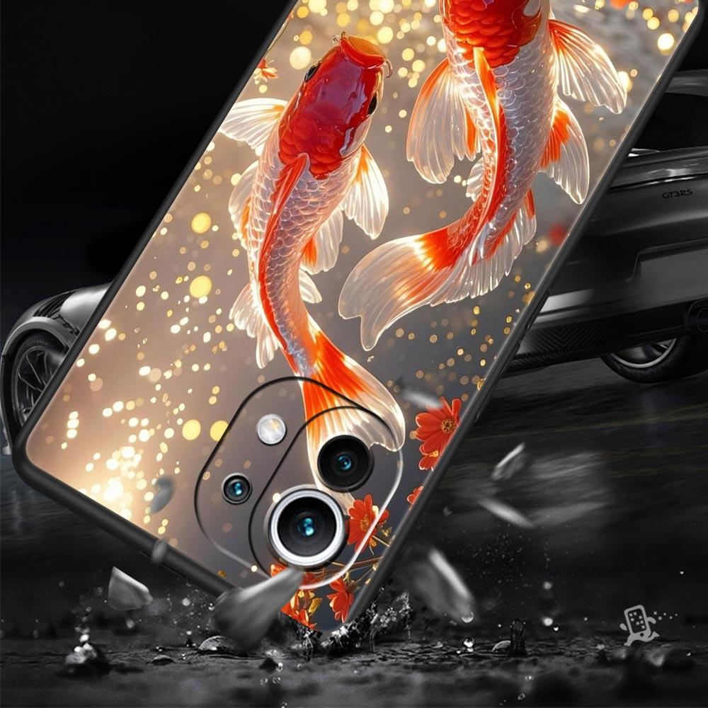 Goldfish Swimming Phone Case Cover for Xiaomi Mi 17 Pro Max 15 14 13 12 11 Ultra 15T 14T 13T 12T 11T Pro Lite Soft TPU Shell Bag