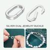 Sterlings Silver Necklace and Bracelet Clasps Golden Silver Pearls Enhancer with Zirconia for Jewelry Customization