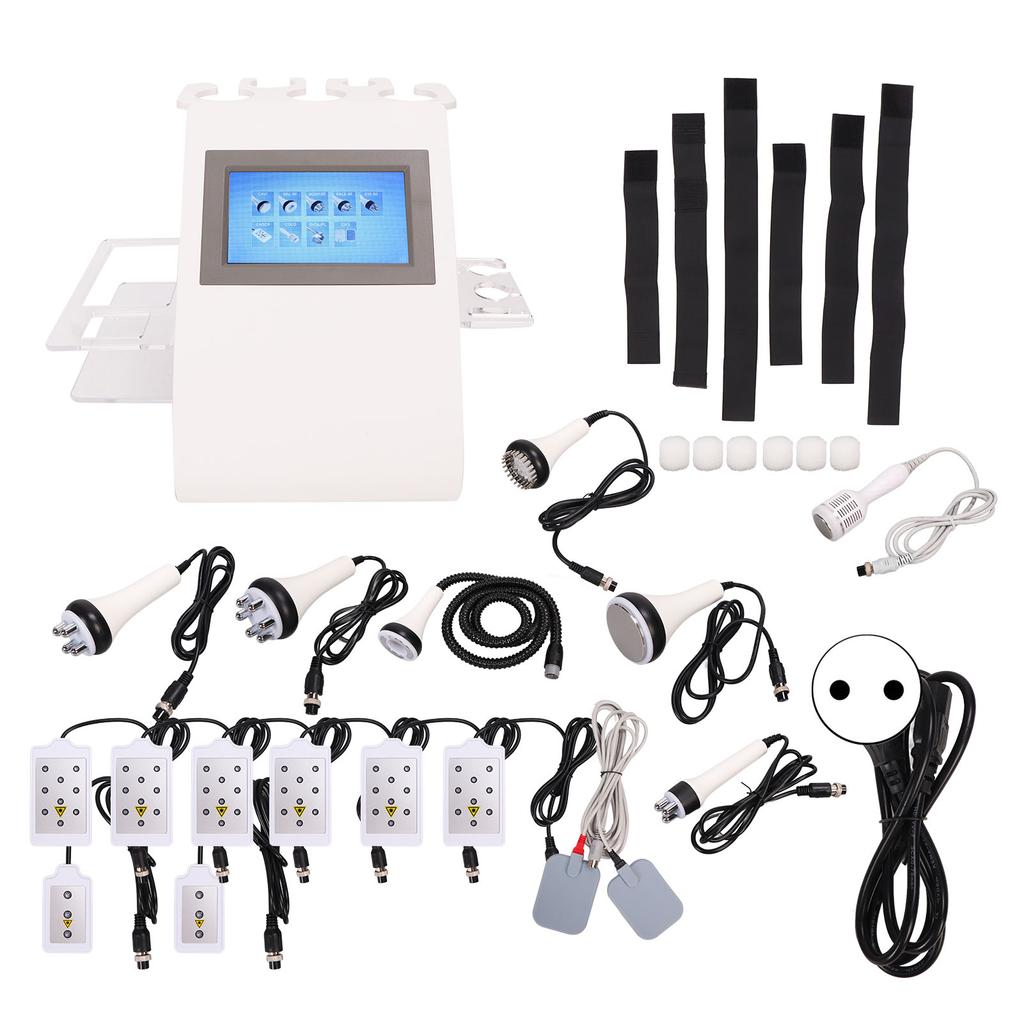 9 In 1 40K Body Sculpting Machine Micro Current Body Slimming Machine with White Handle 110‑240V EU