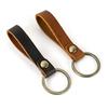 Pure Handmade Simple Leather Keychain, Retro Mad Horse Leather Key Ring Key Ring Small Gift.
