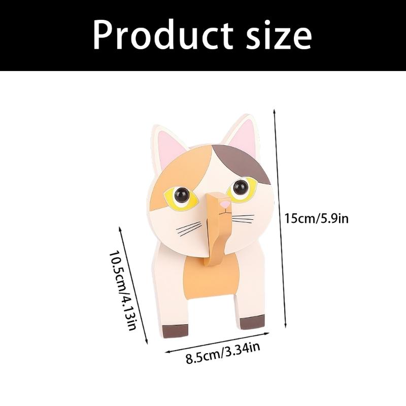 Lovely Animal Shape Eyeglasses Holder Detachable Wooden Glasses Stand for Home Office And Kids Room Decoration