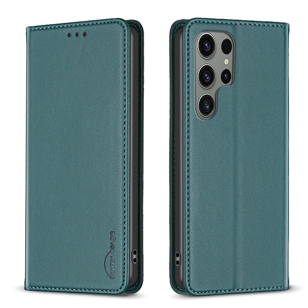 Magnetic Attraction Leather Case for Samsung Galaxy A16 A06 A55 A35 A15 A05 S24 S23 S22 S21 S20 Ultra Holster Flip Cover Wallet Phone Bags For Samsung