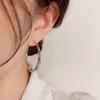 European And American Personality Simple And Exaggerated Metal Twisted Earrings Female Temperament Wild Cold Wind Earrings Thin Earrings