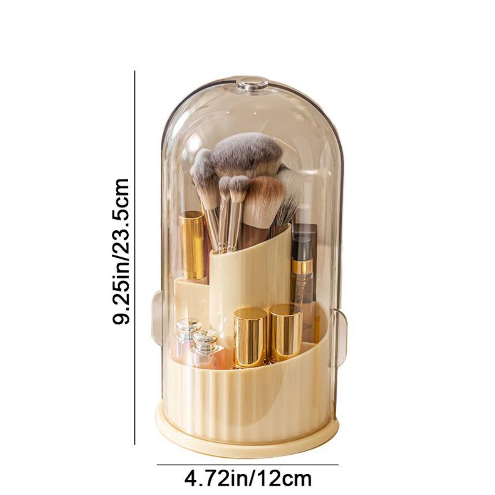 Clear Makeup Brush Storage Bucket Plastic Eye Shadow Storage Box  Bathroom