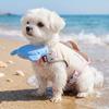 Strong Buoyancy Dog Life Jacket Adjustable Dog Life Preserver Dog Swimming Suit  Spring Summer