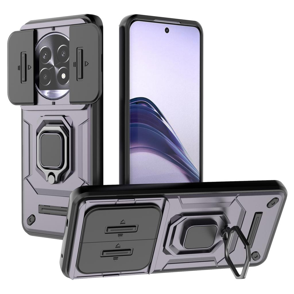 Für Realme 13 Pro 5G (Global)/13 Pro+ 5G (Global) Hülle PC+TPU Ständer Handyschutz mit Objektivabdeckung