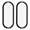 2Pcs/Pack For Xiaomi Smart Band 9 Watch Screen Protector Anti-Scratch PMMA Film (Black Edge)