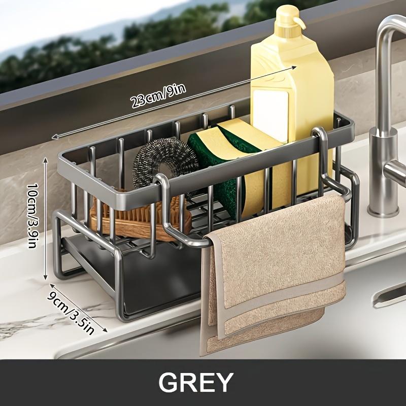 1pc Kitchen Sink Storage Rack, Toilet Storage Rack, Kitchen Faucet Sponge Holder, Storage Rack Sink Organizer, Drain Rack For Sponge,