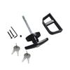 Shed Door Latch T-Handle Lock Kit with 2 Keys 5-1/2"" Door Lock for Playhouses Chicken Coops Camper