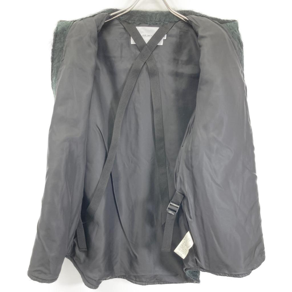 JANE SMITH 9WSH-923L D Green Mohair CPO Shirt Jacket Jacket 38 Dark greenUsed